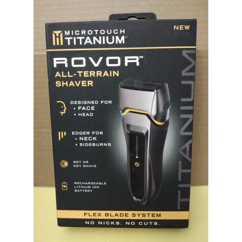 New! Microtouch Titanium Rovor All-Terrain Shaver Flex Blade System